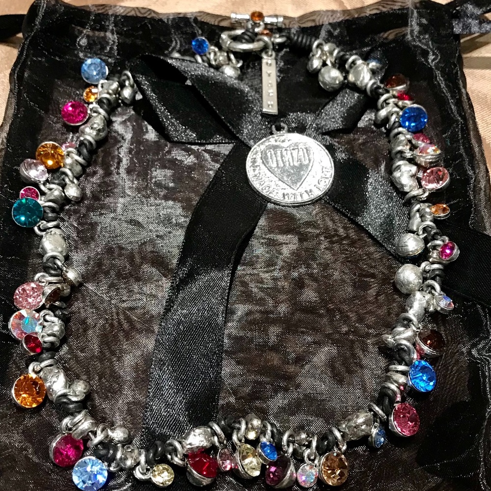 💎Otazu Swarovski Multi Color Crystal Necklace💎 - Picture 7 of 10